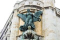 Agricolture sculpture on the Palazzo civico corner, Cagliari, Sa