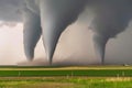 Agricultural Armageddon: Tornado Rampages Across Fields.