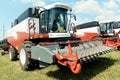 Agricultural combine Rostselmash at the exhibition of technology