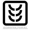 Agricultural conceptual graphic icon