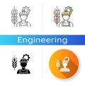Agricultural engineer icon Royalty Free Stock Photo