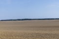 agricultural field plowed for sowing grain