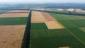 Agricultural fields Field with ripe wheat and other different agricultural crops Royalty Free Stock Photo