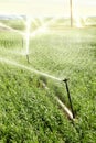 An agricultural hand line sprinkler