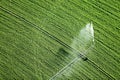 An agricultural irrigation system in an Idaho wheat field. Royalty Free Stock Photo