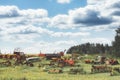 Agricultural junk yard Royalty Free Stock Photo