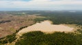 Agricultural land and tropical landscape. Sri Lanka. Royalty Free Stock Photo