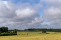 Agricultural lands in the Grand Morin valley Royalty Free Stock Photo