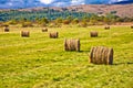 Agricultural landscape of Lika region Royalty Free Stock Photo