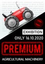 Agricultural Machinery Exhibition Advertising Colorful Poster