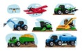 Agricultural Machines Compositions Set