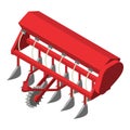 Agricultural machines icon, isometric style