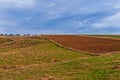 Agricultural Meadows and Ploughed/Plowed Field