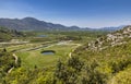 Agricultural Orchards and fields In the river delta neretva Croatia