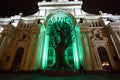 Agricultural Palace or Palace of Farmers in Kazan city at night. Russia, Republic of Tatarstan
