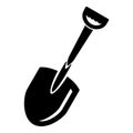 Agricultural shovel icon, simple style