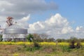 Agricultural silos in Argentina Royalty Free Stock Photo