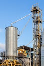 Agricultural Silos. Building Exterior. Storage and drying of grains Royalty Free Stock Photo
