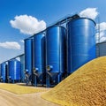 Agricultural tanks for storage and drying of