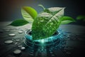 Agricultural technologies for growing plants and scientific research concept created with generative Ai technology Royalty Free Stock Photo