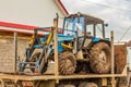 Agricultural wheeled tractor truck platform