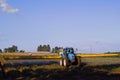 Agricultural work in a strawberry field near the town of Pardes Hana Israel. Royalty Free Stock Photo