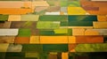 agriculture aerial farm land Royalty Free Stock Photo