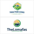 Agriculture business service tractor farm logo design