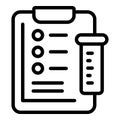 Agriculture clipboard icon outline vector. Hall event