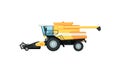 Agriculture combine harvester vector illustration Royalty Free Stock Photo