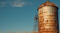agriculture corn silo depi Royalty Free Stock Photo