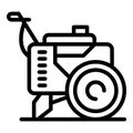 Agriculture cultivator icon outline vector. Machine farm