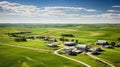 agriculture farm aerial view