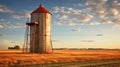 agriculture farm silo Royalty Free Stock Photo