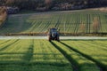 Agriculture - Farmer Spraying Crops