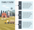 Agriculture And Farming Infographic. Farmland Countryside Landscape. Royalty Free Stock Photo