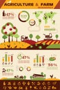 Agriculture and farming infographics