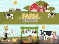 Agriculture and Farming.Vector illustration. Royalty Free Stock Photo