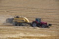 Agriculture - Hay Baler - Farm Machinery Royalty Free Stock Photo