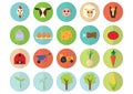 agriculture icons. Vector illustration decorative design Royalty Free Stock Photo