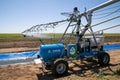 Agriculture: irrigation of agricultural crops. Automated irrigation system in agriculture