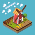Agriculture Isometric Composition