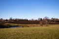 Agriculture landscape. Freshly plowed land. Arable land. Royalty Free Stock Photo