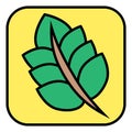 Agriculture leaf, icon