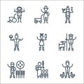 agriculture line icons. linear set. quality vector line set such as poultry, subsistence, crop, shepherd, dairy, vegetables, cash