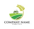 agriculture logo template, Design. Icon, Sign or Symbol. farm, nature, ecology. Vector