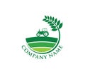 agriculture logo template, Design. Icon, Sign or Symbol. farm, nature, ecology. Vector Royalty Free Stock Photo