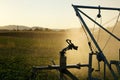 This is agriculture requires artificial irrigation Royalty Free Stock Photo