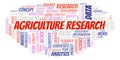 Agriculture Research word cloud. Royalty Free Stock Photo