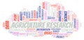 Agriculture Research word cloud. Royalty Free Stock Photo